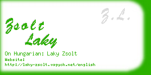 zsolt laky business card